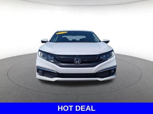 Platinum White Pearl 2020 Honda Civic EX