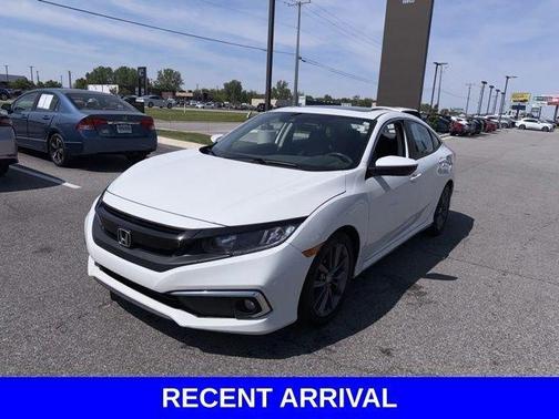 Platinum White Pearl 2020 Honda Civic EX