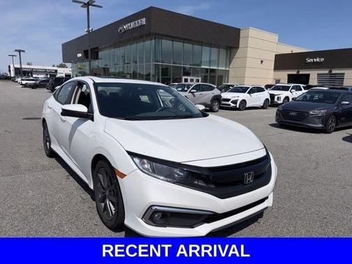 Platinum White Pearl 2020 Honda Civic EX