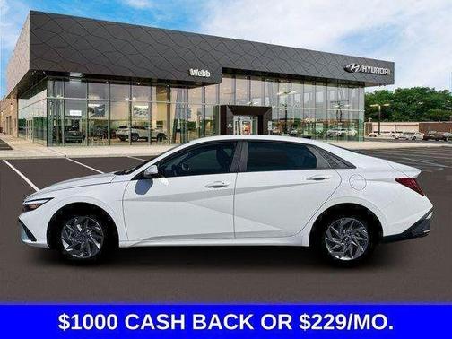 White 2026 Hyundai ELANTRA HEV Blue
