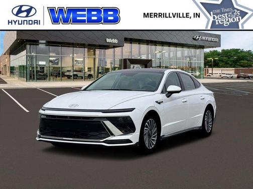 White 2026 Hyundai SONATA Hybrid Limited