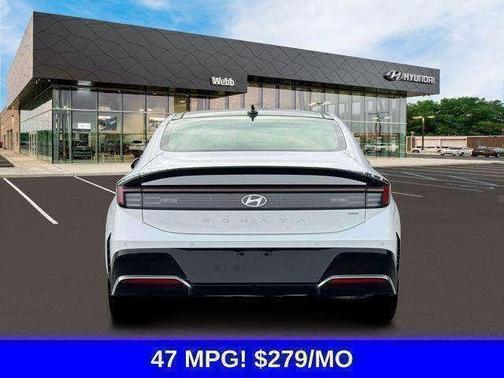 White 2026 Hyundai SONATA Hybrid Limited