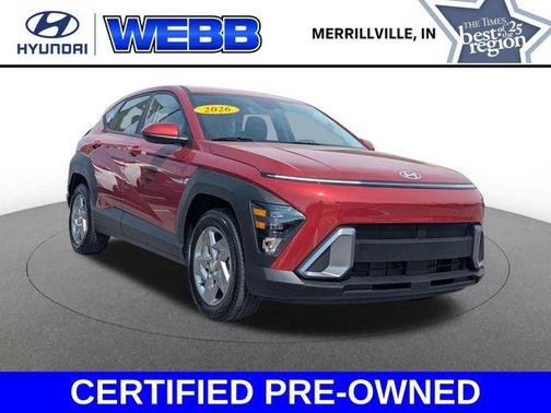 Red Metallic 2026 Hyundai KONA SE