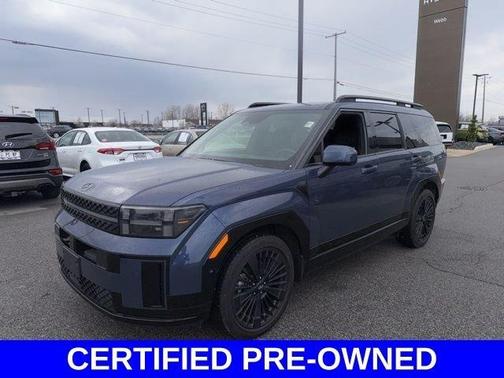 Atlantic Blue 2025 Hyundai SANTA FE HEV Calligraphy