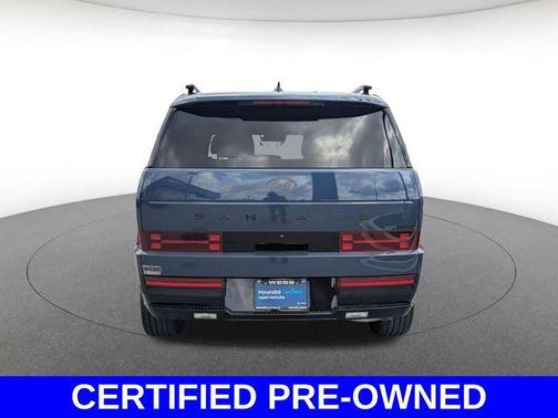 Atlantic Blue 2025 Hyundai SANTA FE HEV Calligraphy