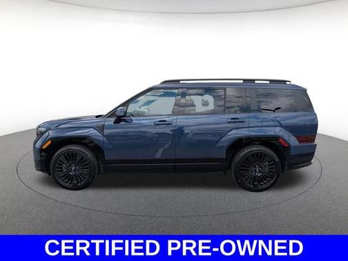 Atlantic Blue 2025 Hyundai SANTA FE HEV Calligraphy
