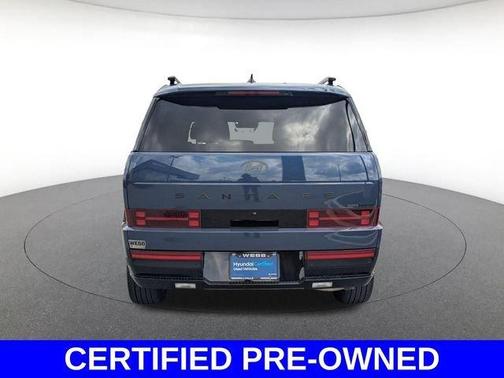 Atlantic Blue 2025 Hyundai SANTA FE HEV Calligraphy