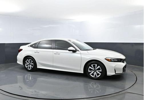 White 2025 Honda Civic LX