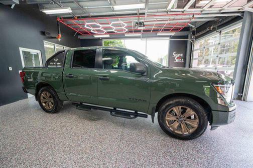 Tactical Green Metallic 2024 Nissan Titan SV