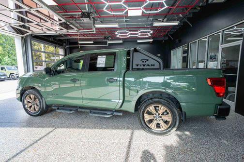 Tactical Green Metallic 2024 Nissan Titan SV