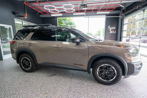 Baja Storm/Super Black Roof 2024 Nissan Pathfinder Rock Creek 4WD