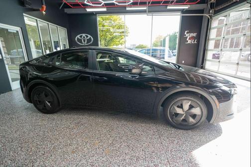 Midnight Black Metallic 2025 Toyota Prius LE