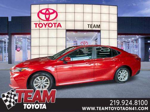 Supersonic Red 2025 Toyota Camry LE