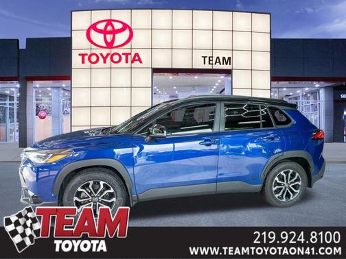 Blue Crush Metallic/Jet Black 2024 Toyota Corolla Hybrid SE