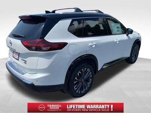 White / Black 2026 Nissan Rogue Platinum