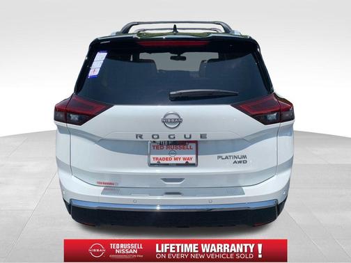 White / Black 2026 Nissan Rogue Platinum
