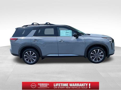 Boulder Gray 2026 Nissan Pathfinder Platinum