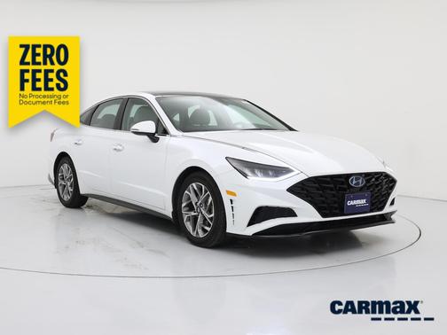 White 2021 Hyundai SONATA SEL