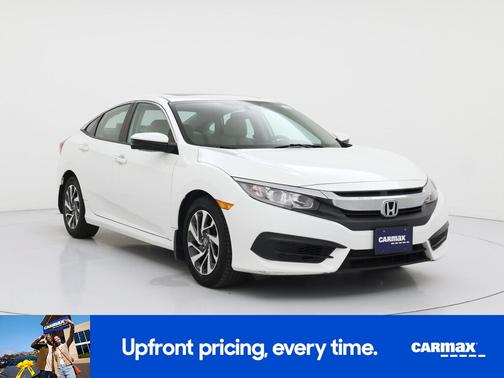 White 2017 Honda Civic EX