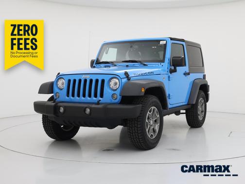 Blue 2017 Jeep Wrangler Rubicon