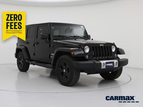 Black 2015 Jeep Wrangler Unlimited Sahara