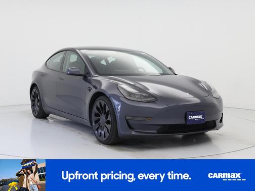 Gray 2022 Tesla Model 3 Performance