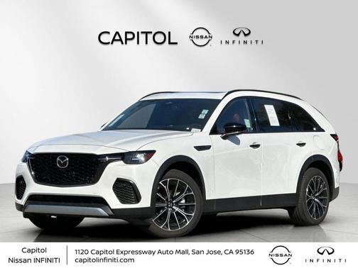 Rhodium White Premium 2025 Mazda CX-70 PHEV Premium Plus Package