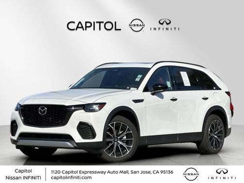Rhodium White Premium 2025 Mazda CX-70 PHEV Premium Plus Package
