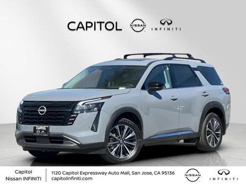 Boulder Gray Metallic 2026 Nissan Pathfinder Platinum