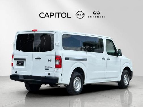 Glacier White 2017 Nissan NV Passenger NV3500 HD S V6/S V8