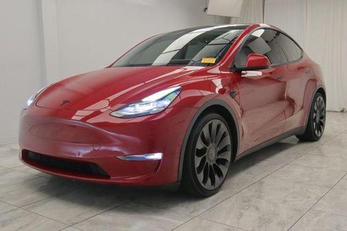 Red Multi-Coat 2022 Tesla Model Y Performance Dual Motor All-Wheel Drive