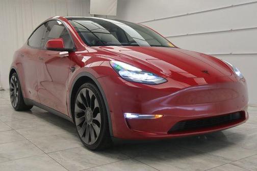 Red Multi-Coat 2022 Tesla Model Y Performance Dual Motor All-Wheel Drive