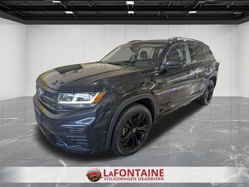 Deep Black Pearl Effect 2023 Volkswagen Atlas 3.6 V6 SEL R-Line Black