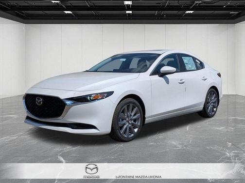 Snowflake White Pearl 2026 Mazda Mazda3 FWD w/Preferred Package