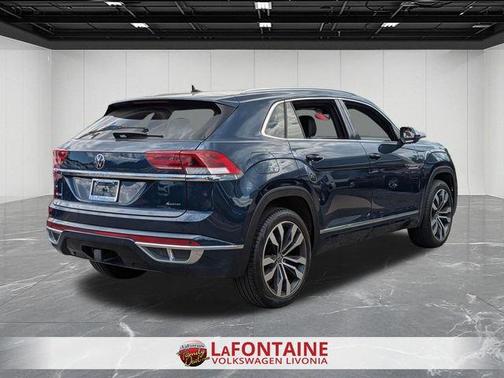 Tourmaline Blue Metallic 2023 Volkswagen Atlas Cross Sport 3.6L V6 SEL Premium R-Line