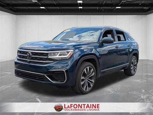 Tourmaline Blue Metallic 2023 Volkswagen Atlas Cross Sport 3.6L V6 SEL Premium R-Line