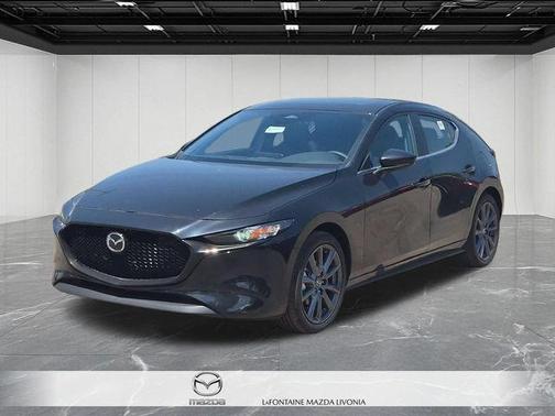 Jet Black Mica 2026 Mazda Mazda3 FWD w/Preferred Package