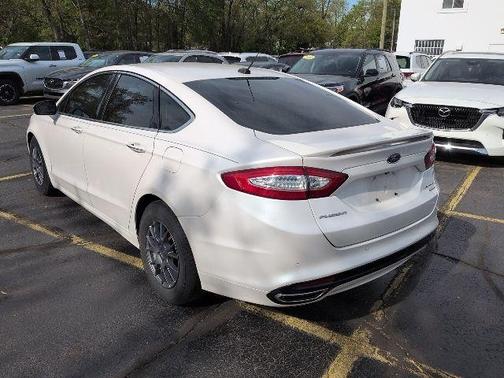 White Platinum Clearcoat Metallic 2016 Ford Fusion Titanium