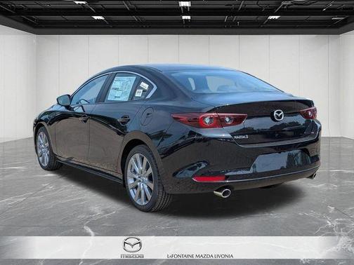 Jet Black Mica 2026 Mazda Mazda3 FWD w/Preferred Package