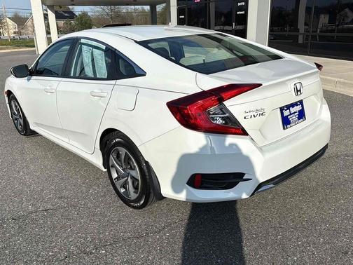 Platinum White Pearl 2020 Honda Civic LX CVT