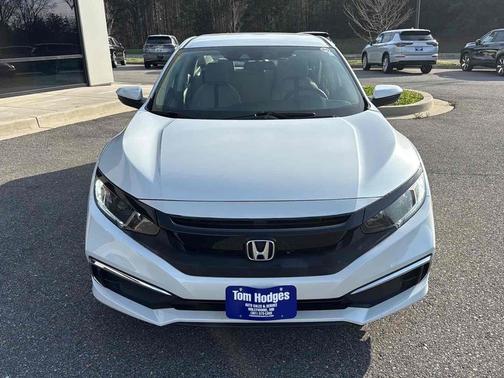 Platinum White Pearl 2020 Honda Civic LX CVT