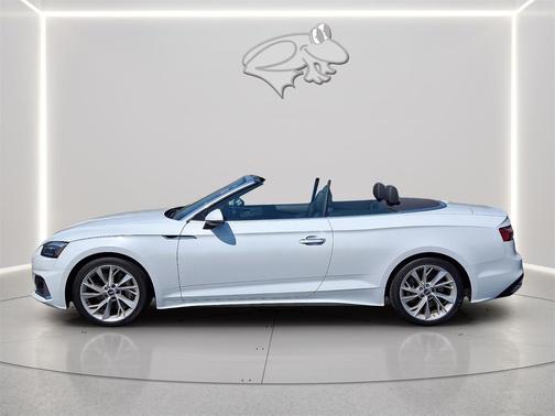 Glacier White Metallic/Black Roof 2021 Audi A5 45 Premium