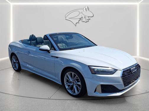 Glacier White Metallic/Black Roof 2021 Audi A5 45 Premium