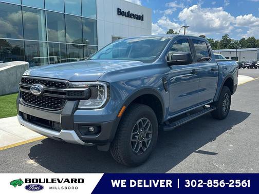 Azure Gray Metallic Tri-Coat 2025 Ford Ranger XLT