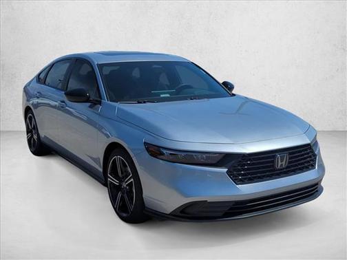 Solar Silver Metallic 2026 Honda Accord Hybrid Sport