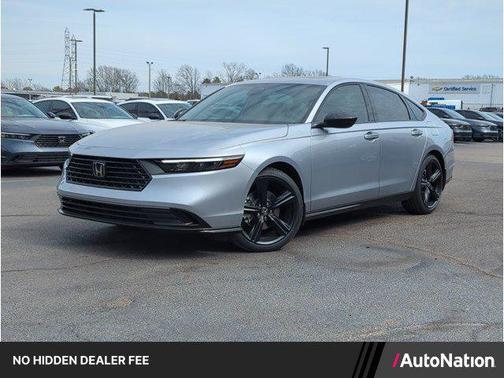 Solar Silver Metallic 2026 Honda Accord Hybrid Sport-L