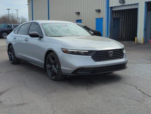 Solar Silver Metallic 2026 Honda Accord Hybrid Sport-L