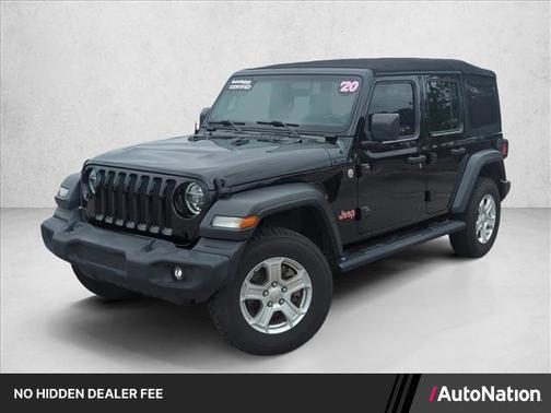 Black Clearcoat 2020 Jeep Wrangler Unlimited Sport