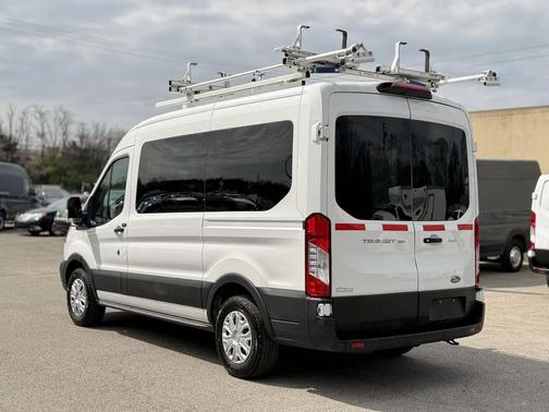 Frozen White 2019 Ford Transit-150 XLT