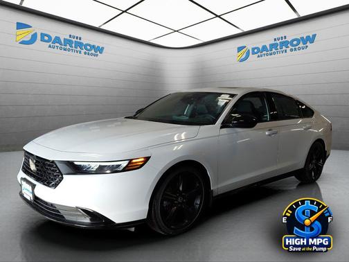 Platinum White Pearl 2026 Honda Accord Hybrid Sport-L